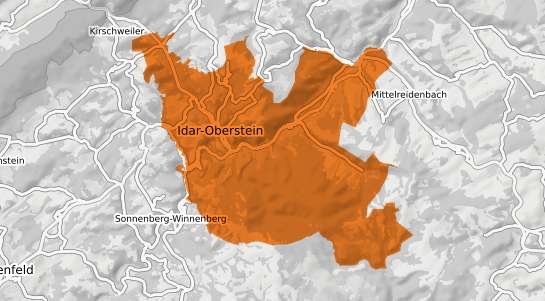 Mietspiegelkarte Idar Oberstein